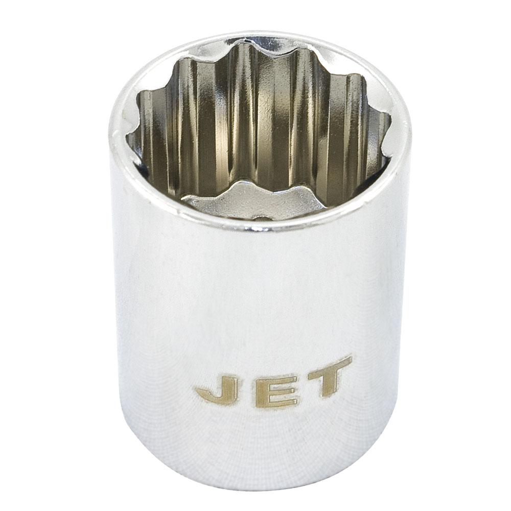 1/2" DR x 1-1/8" Regular Chrome Socket - 12 Point