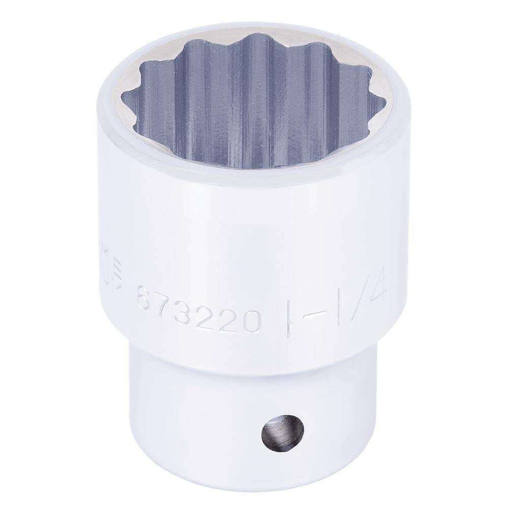 Douille standard chromée 3/4" DR x 1-1/4" - 12 pans