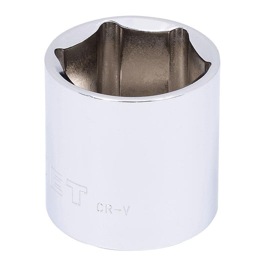 1/2" DR x 22mm Regular Chrome Socket - 6 Point