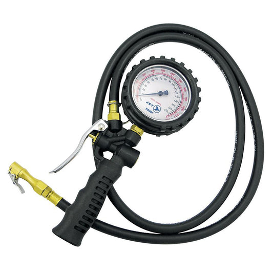 Gonfleur à air comprimé avec manomètre pour pneus - Type à cadran