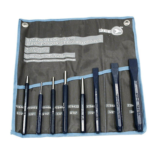 Ensemble de 8 poinçons et burins