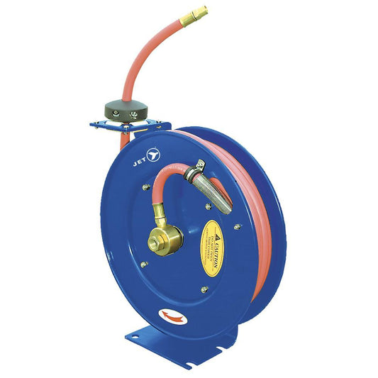 3/8" x 50' Retractable Air/Water Hose Reel – Heavy Duty
