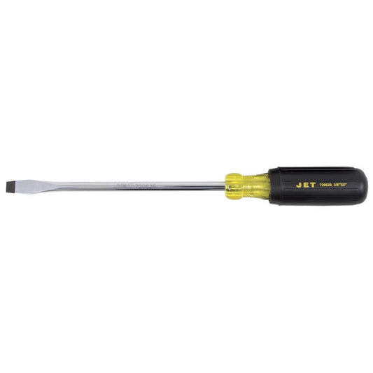 3/8" x 8" Slot Round Shank Cushion Grip Screwdriver