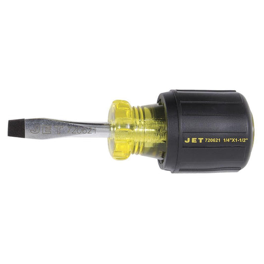 1/4" x 1-1/2" Slot Round Shank Cushion Grip Screwdriver