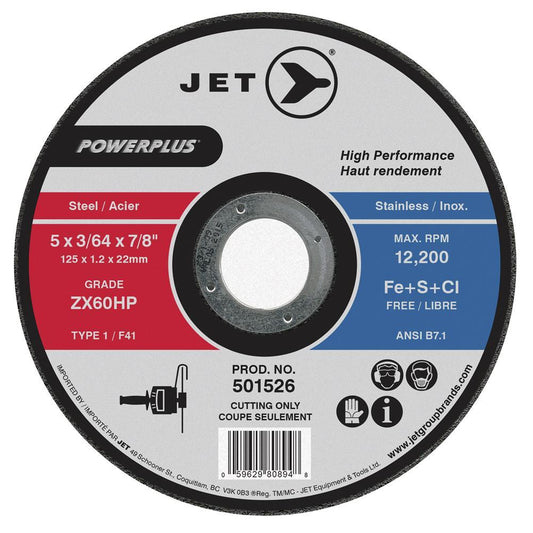 4-1/2 x 3/64 x 7/8 ZX60HP POWERPLUS T1 Cut-Off Wheel
