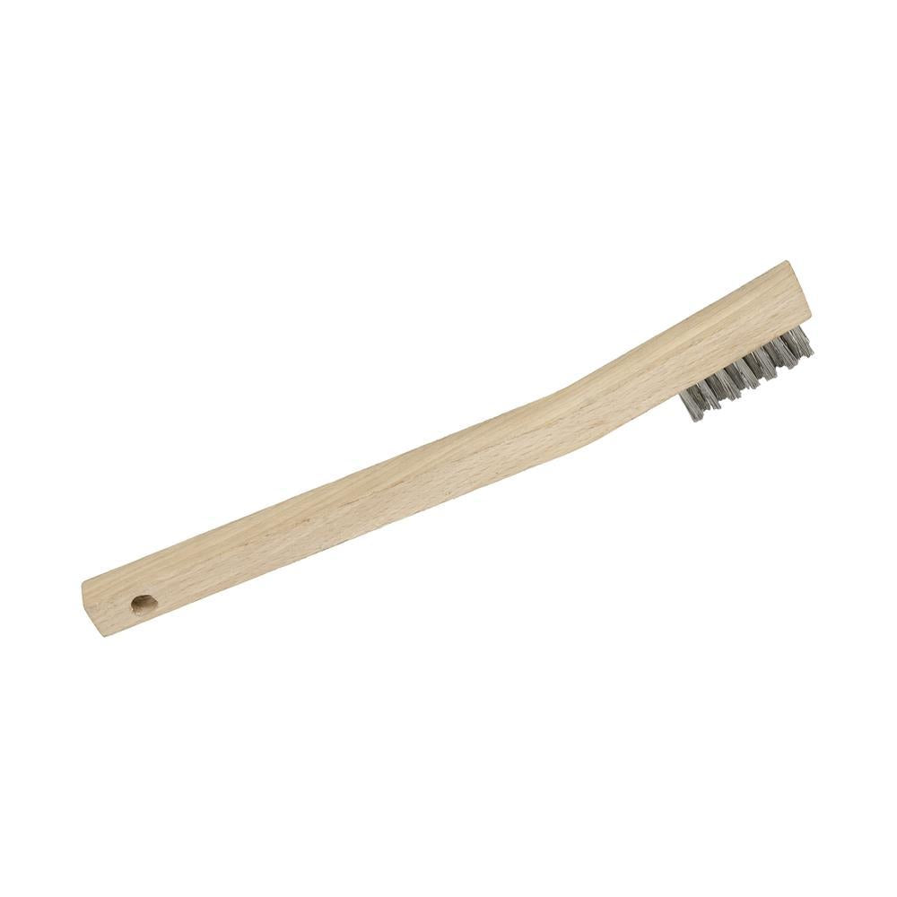 Mini brosse à main en fil d'acier inoxydable à 3 rangées