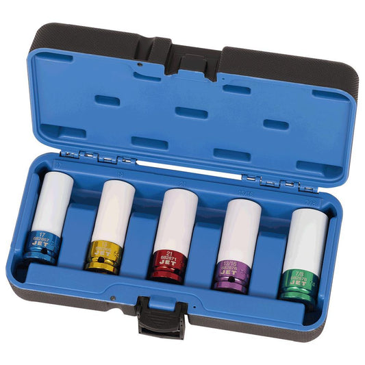 5 PC 1/2" DR Mag Wheel Impact Socket Set