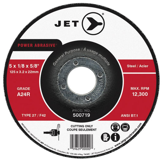 4-1/2 x 1/8 x 7/8 A24R POWER ABRASIVE T27 Cut-Off Wheel