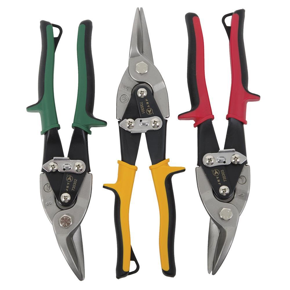 3 PC Aviation Snip Set - Super Heavy Duty