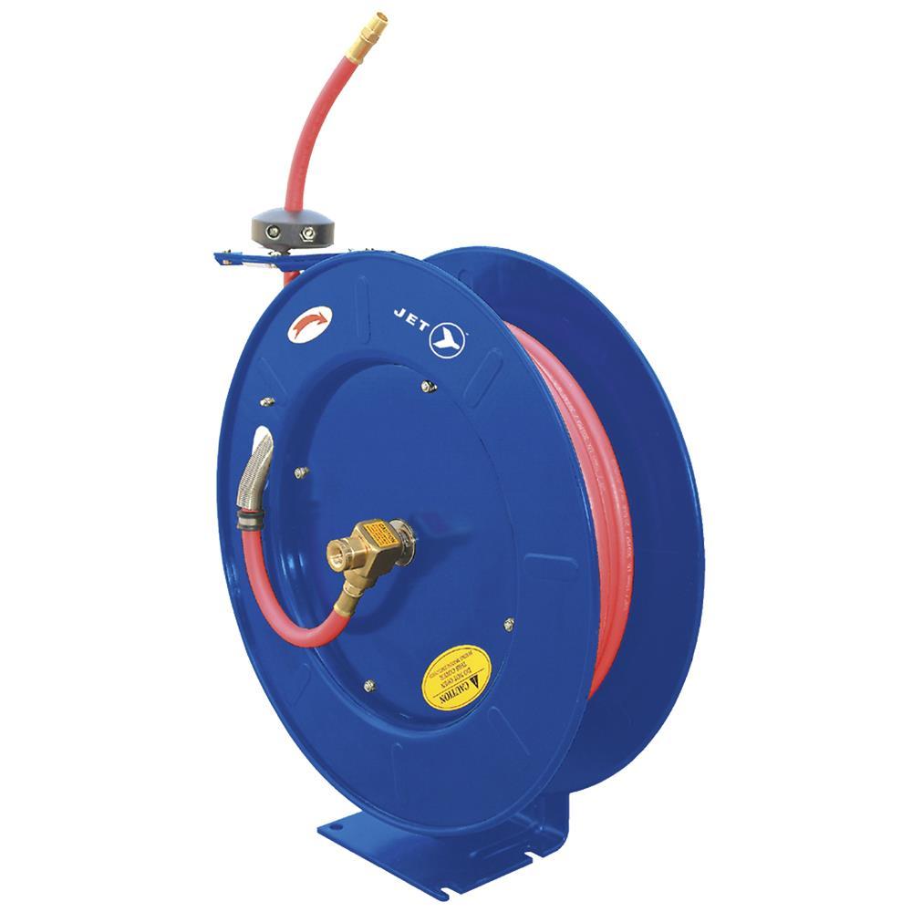 1/2" x 50' Retractable Air/Water Hose Reel - Heavy Duty