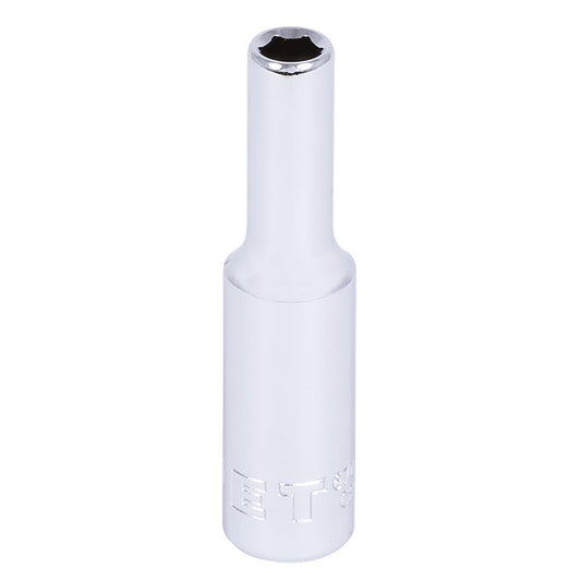 1/4" DR x 3/16" Deep Chrome Socket - 6 Point