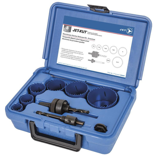 Kit de démarrage pour scie cloche pour électricien 8 pièces - Premium