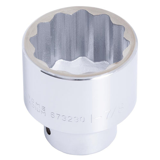 3/4" DR x 1-7/8" Regular Chrome Socket - 12 Point