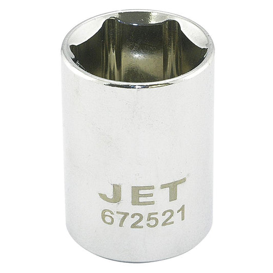 1/2" DR x 21mm Regular Chrome Socket - 6 Point