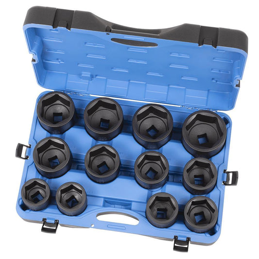 12 PC 1" DR SAE Impact Socket Set - 6 Point