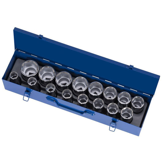 17 PC 3/4" DR Deep SAE Socket Set - 6 Point