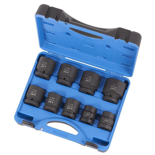 9 PC 1" DR SAE Impact Socket Set - 6 Point