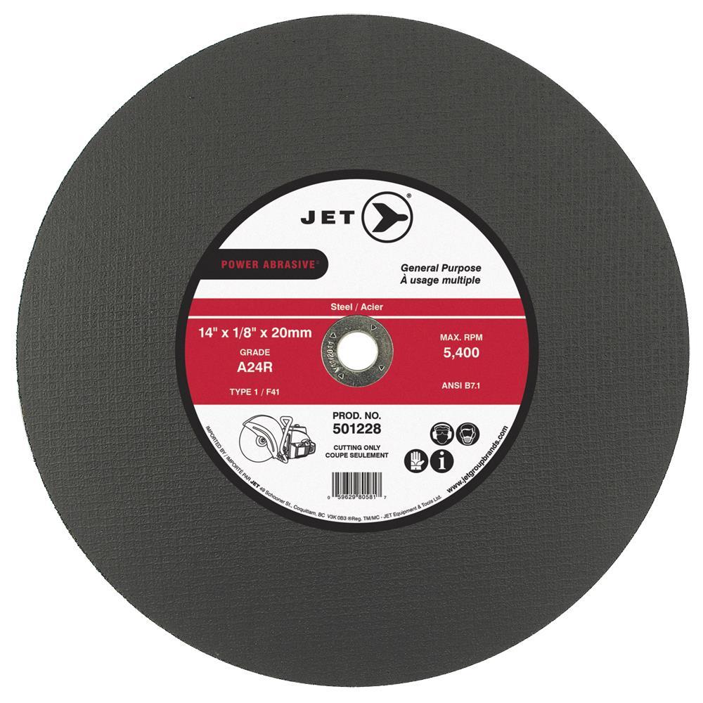 Disque à tronçonner POWER ABRASIVE T1 14 x 1/8 x 20 mm A24R
