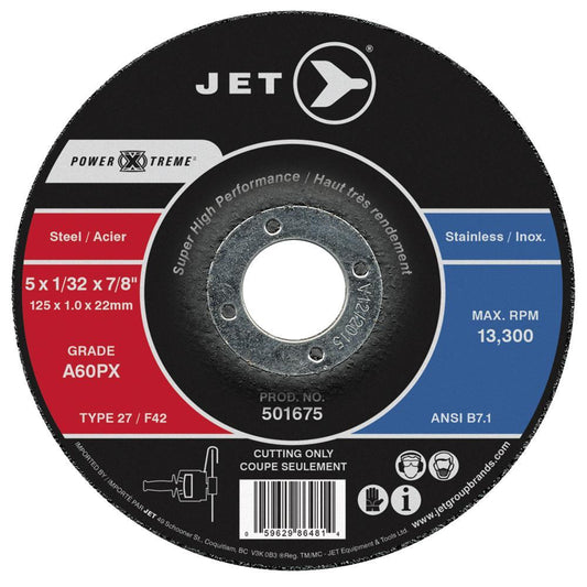 5 x 1/16 x 7/8 A46PX POWER-XTREME T27 Cut-Off Wheel