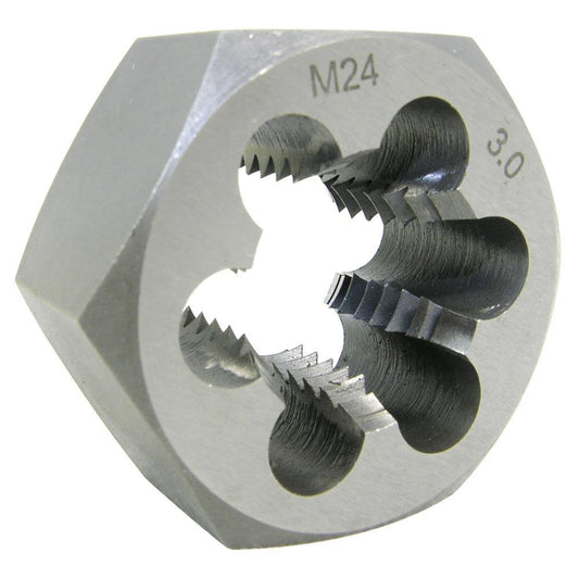 Filières hexagonales métriques en acier allié 10 mm-1,25 (hexagone de 1 po)