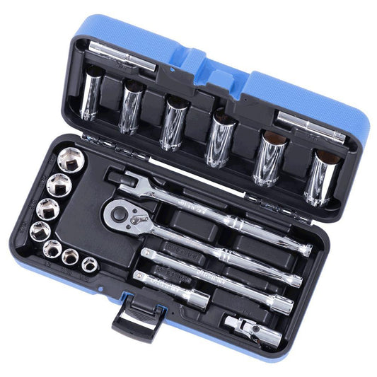 Jeu de 21 clés à douille DR SAE 3/8" - 6 pans