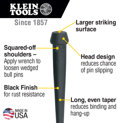 Broad-Head Bull Pin 1-1/4"