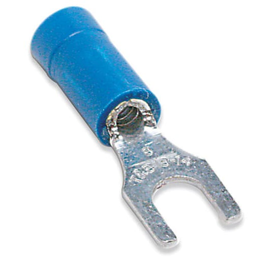 Insulated Vinyl Fork Terminal 18-14 1/4" Blue