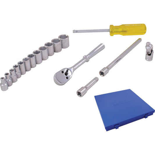 Jeu de douilles - Métrique, 29 pièces, 6 pans