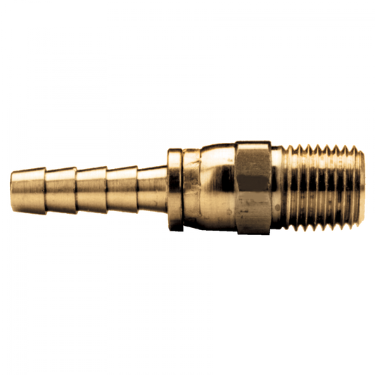 Male Pipe Working Swivel Fitting, Brass, 3/8 ID x 1/2