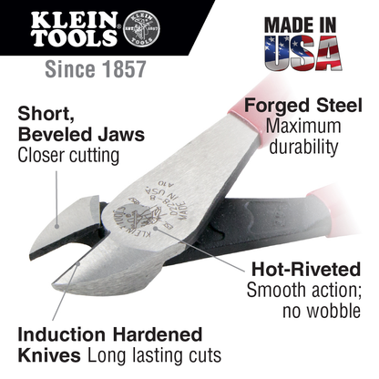 Diagonal Cutting Pliers High-Leverage 8-Inch