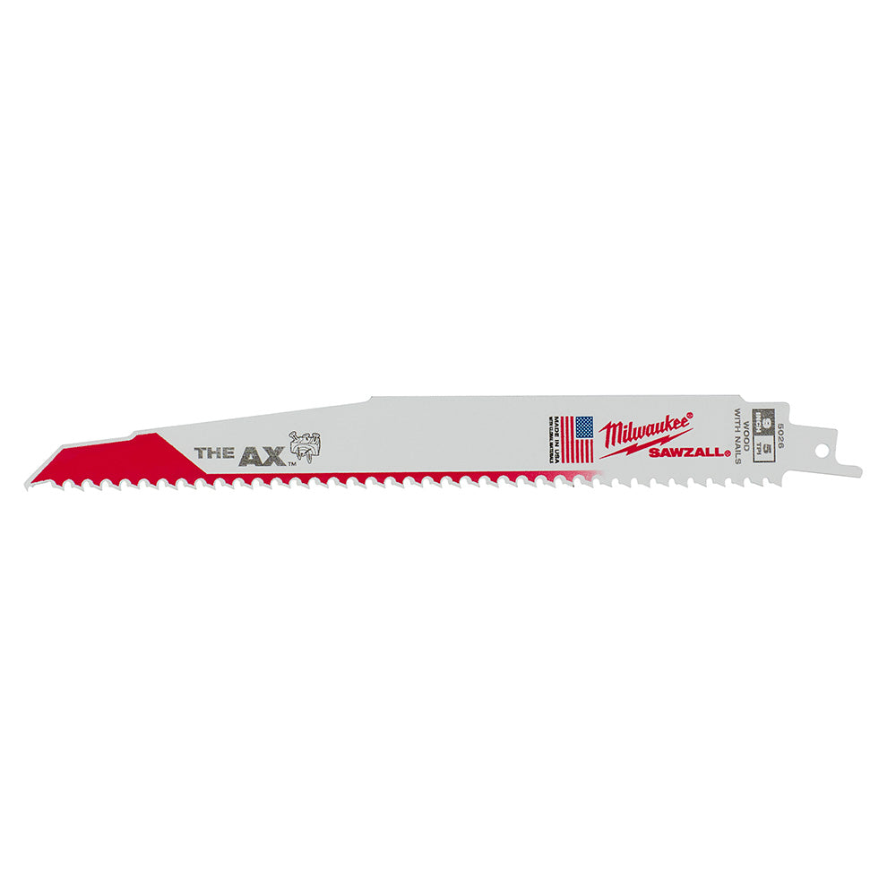 The Ax™ Sawzall® Blade 9" 8 Tpi 25/pk
