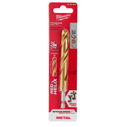 Shockwave™ Red Helix™ Titanium 13mm Metric Drill Bit