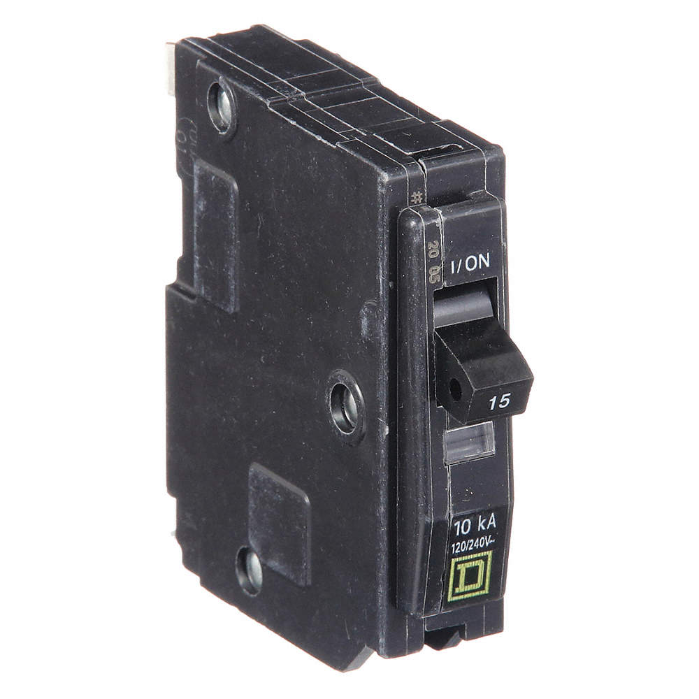 Mini Circuit Breaker Qo 15A 1 Pole 120/240Vac 10kA Plug In
