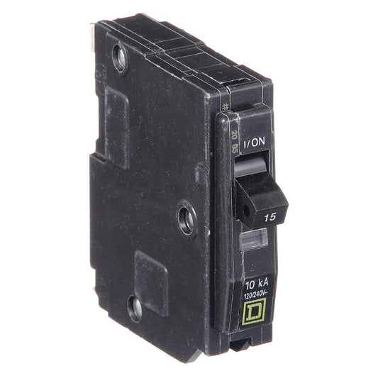 Mini Circuit Breaker Qo 15A 1 Pole 120/240Vac 10kA Plug In