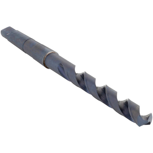 Foret à queue conique à usage général Chicago-Latrobe, 118°, oxyde noir, HSS, taille de foret de 45/64 po, flûte L de 5-5/8 po, tige conique MT2