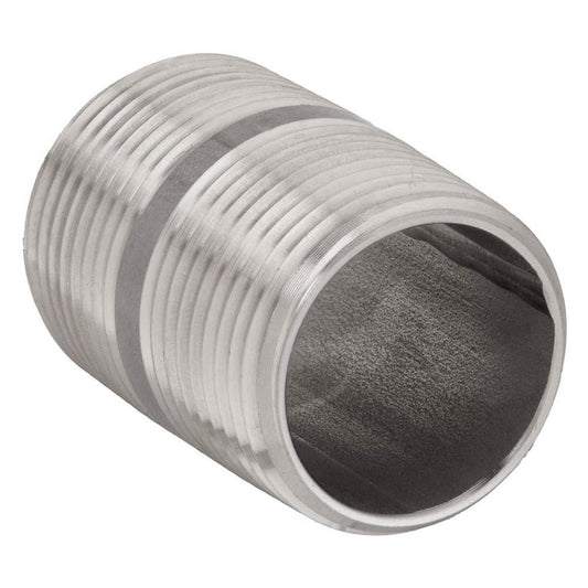 Pipe Nipple, 1 In X 2-1/2 In, 304 Stainless Steel