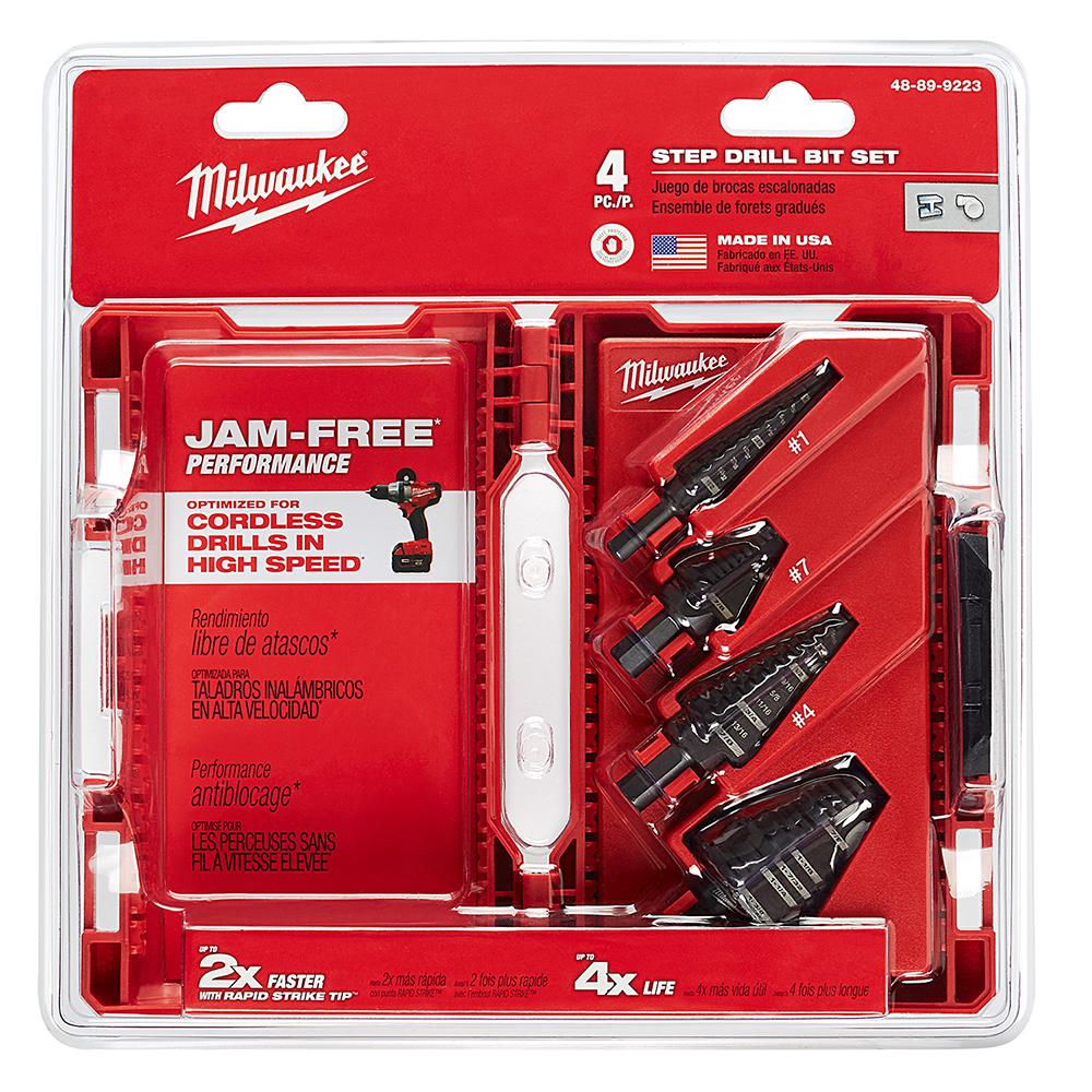 Step Drill Bit Set (4 PC)