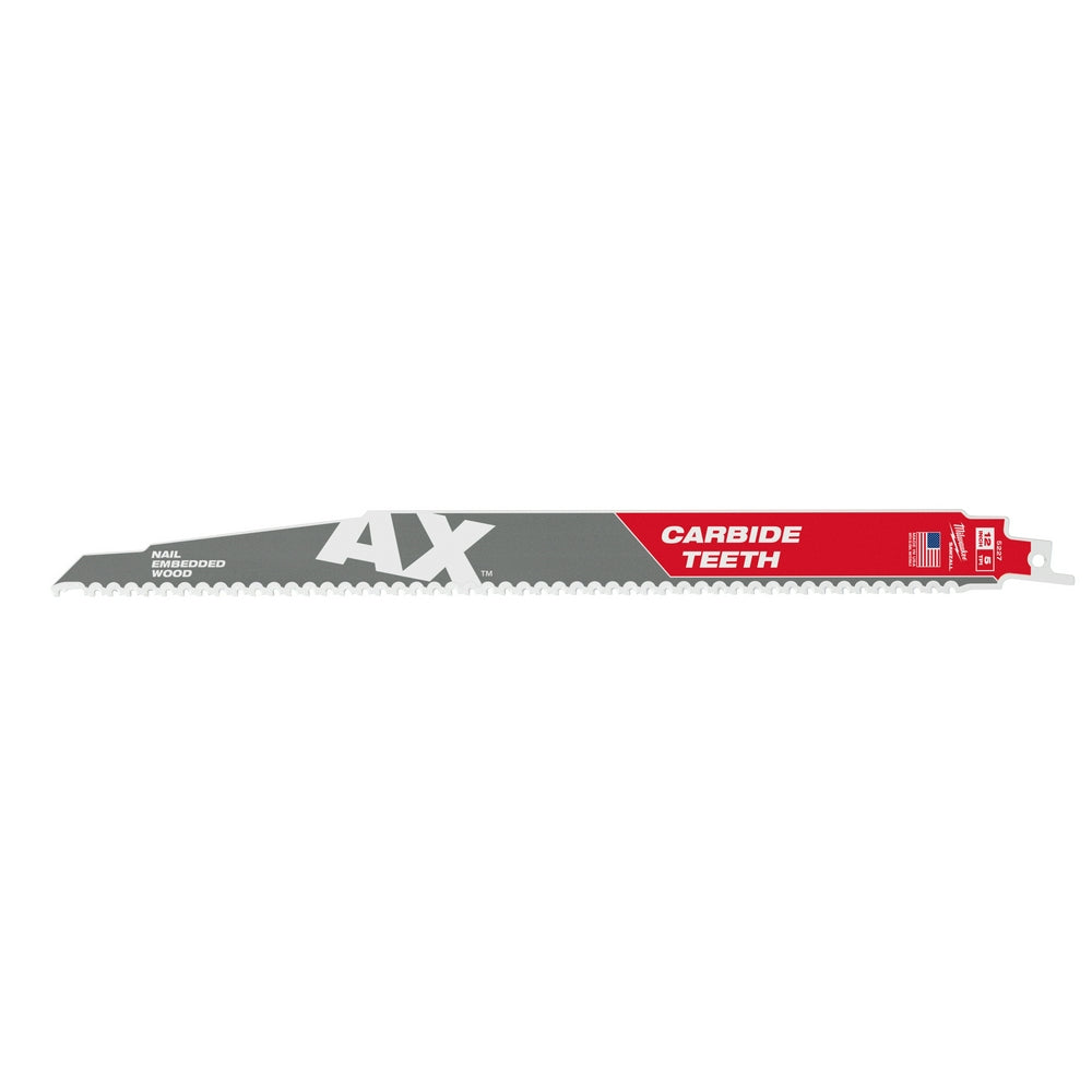 The Ax™ With Carbide Teeth Sawzall® Blade 12" 5t 3pk