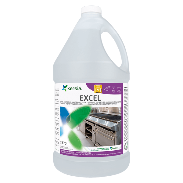 EXCEL - Nettoyant pour fours, friteuses et plaques de cuisson, 7870, 3,8 L