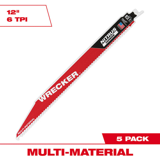 The Wrecker™ With Nitrus Carbide™ Sawzall® Blade 12" 1pk