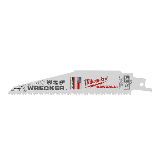 The Wrecker™ Multi-material Sawzall® Blade 6" 7/11tpi 25/pk