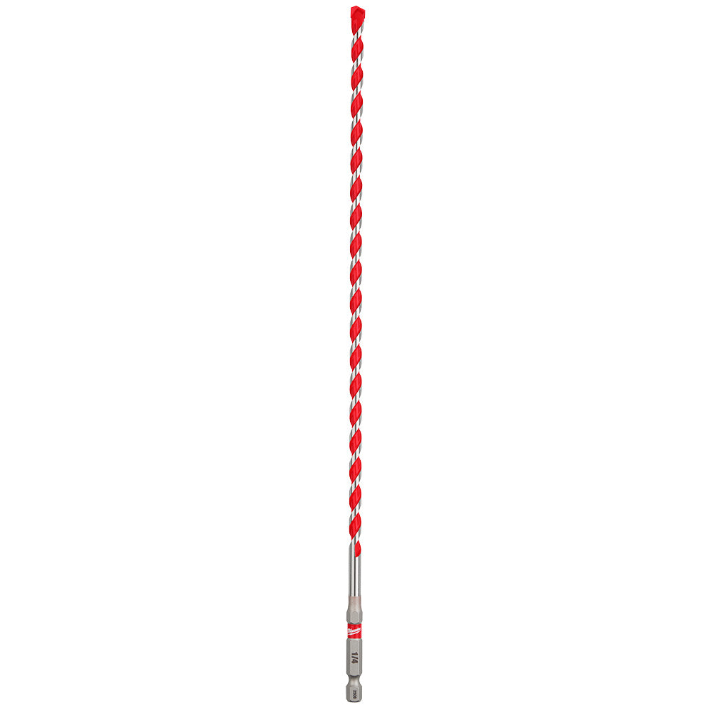 Shockwave Impact Duty™ Carbide Hammer Drill Bit 1/4" x 10" x 12", 3/PK