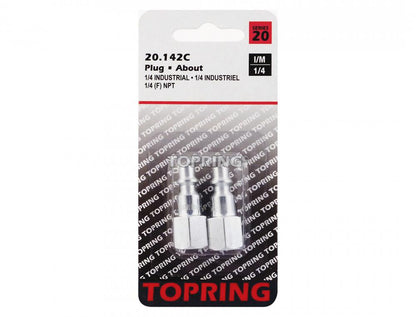 Connecteur en acier industriel 1/4 1/4 (F) NPT