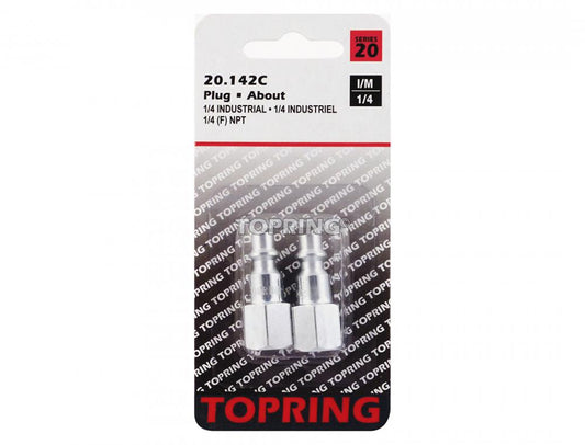 Connecteur en acier industriel 1/4 1/4 (F) NPT