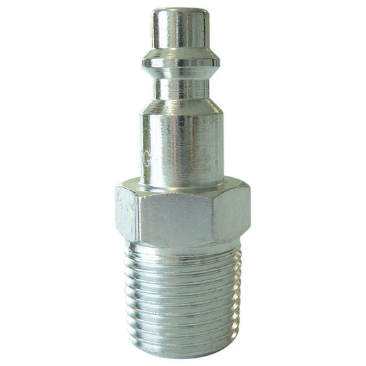 1/4 Industrial Steel Coupler Plug 3/8 (M) NPT