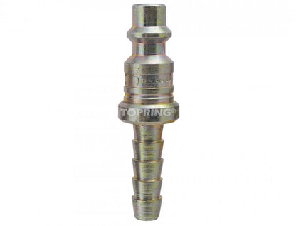 1/4 Industrial Steel Coupler Plug With 3/8 Hose Barb