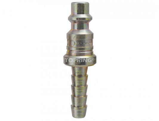 Raccord mâle industriel en acier 1/4 avec cannelure de tuyau 1/4
