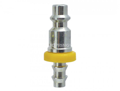 1/4 Industrial Steel Coupler Plug With 3/8 Push-On Hose Barb