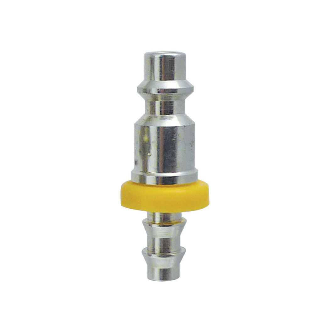 1/4 Industrial Steel Coupler Plug With 3/8 Push-On Hose Barb