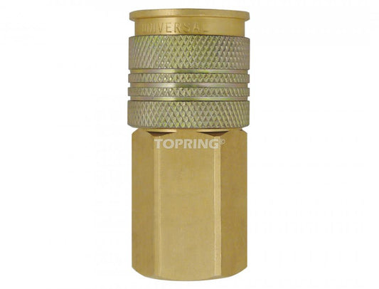 1/4 Universal Brass Quick Coupler 1/4 (F) NPT , Uniquik Model